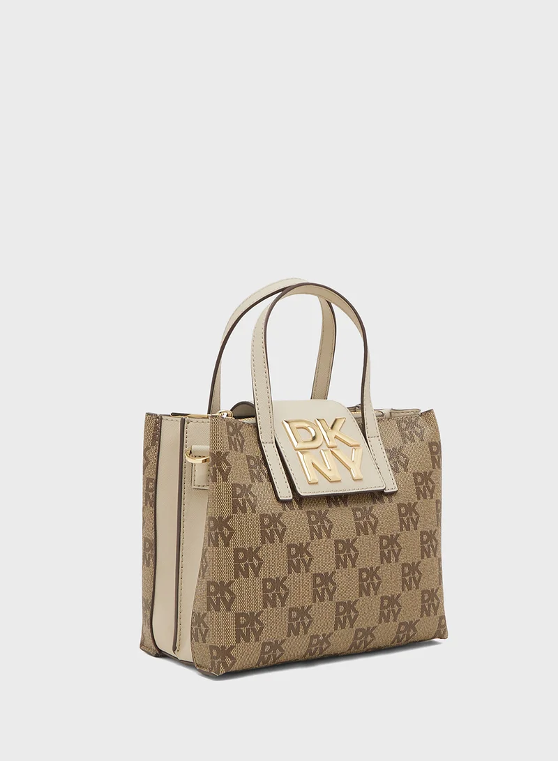 DKNY Logo Faye Satchel Bag