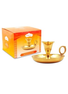 Shubh kart Shubhkart Hand-Grip Brass Candle Holder/Stand  - Image 1