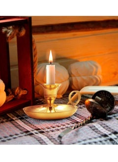 Shubh kart Shubhkart Hand-Grip Brass Candle Holder/Stand  - Image 4