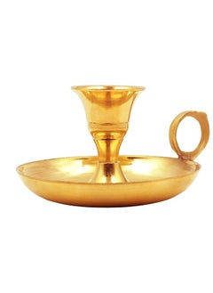 Shubh kart Shubhkart Hand-Grip Brass Candle Holder/Stand  - Image 2