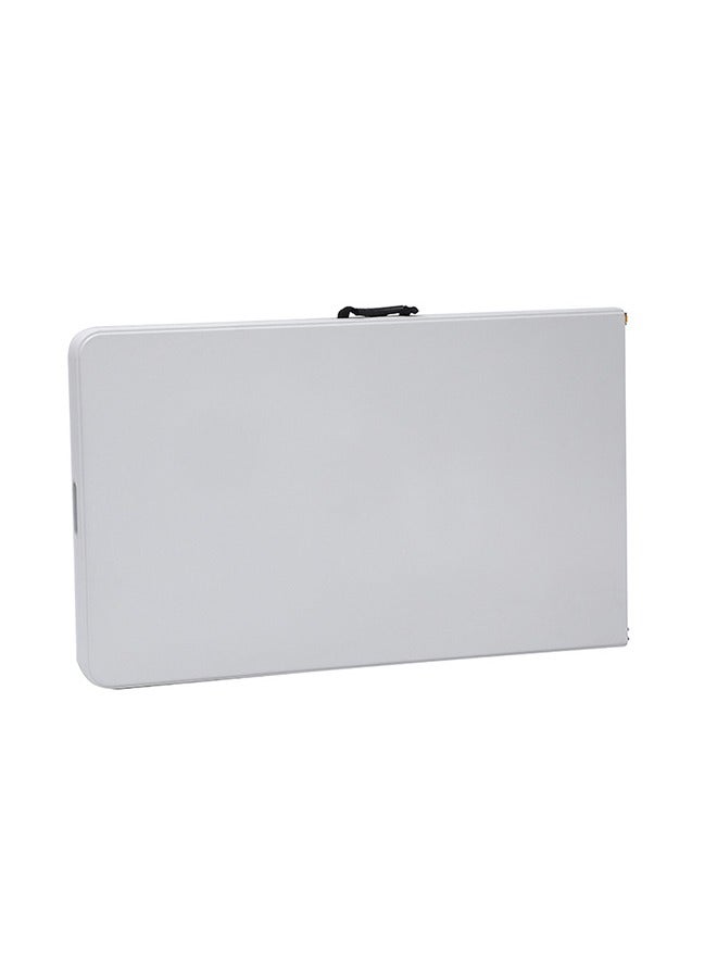 بيوينتي طاولة متعددة الاستخدامات قابلة للطي، طاولة بلاستيكية محمولة قابلة للطي في النصف لحفلات النزهات والتخييم (ابيض 1.8M) - Image 4