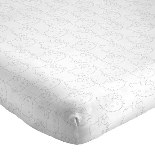 Jay Franco Sheet Set with Fitted Flat Sheets Pillow Cover UltraSoft Bedding with Pillowcase for Room Decor White Hello Kitty 4 Piece Queen - Image 3