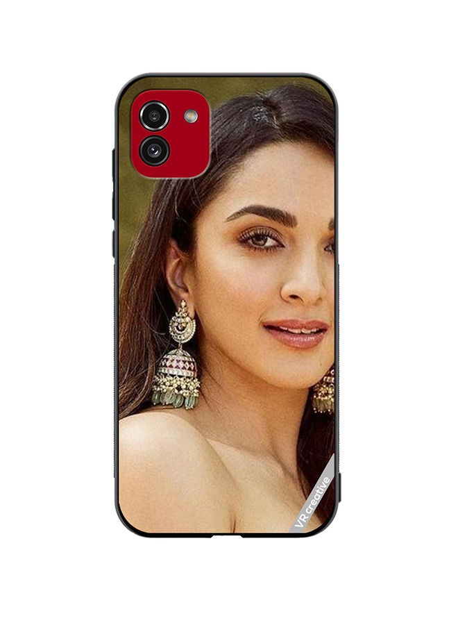 VR CREATIVE Protective Case Cover For Samsung Galaxy A03 Bollywood Actress Rashmika Mandanna Design Multicolour - Image 1