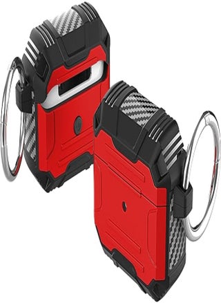 Compatible with AirPods 3 Case Cover (2021) | Full-Body Rugged Protective AirPods 3rd Generation Case TPU Shockproof Non-Slip airpod case with Keychain| Support Wireless Charging Case (Red) - pzsku/Z74A1B4786235F1633734Z/45/_/1715625415/3906a979-191c-4653-97bf-09ff061b0bbd