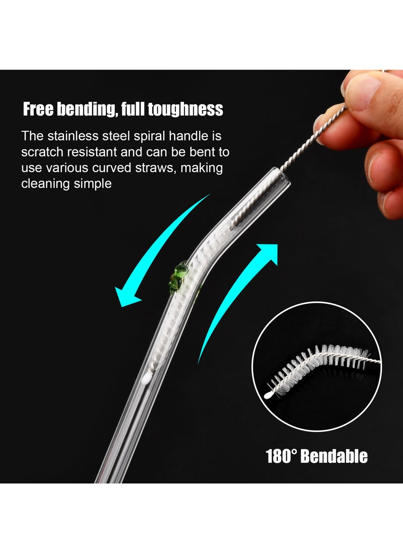Beauenty 5-Piece High Borosilicate Glass Straw Set, 4 Reusable Straws with Brush, Perfect for Hot and Cold Drinks  - Image 4