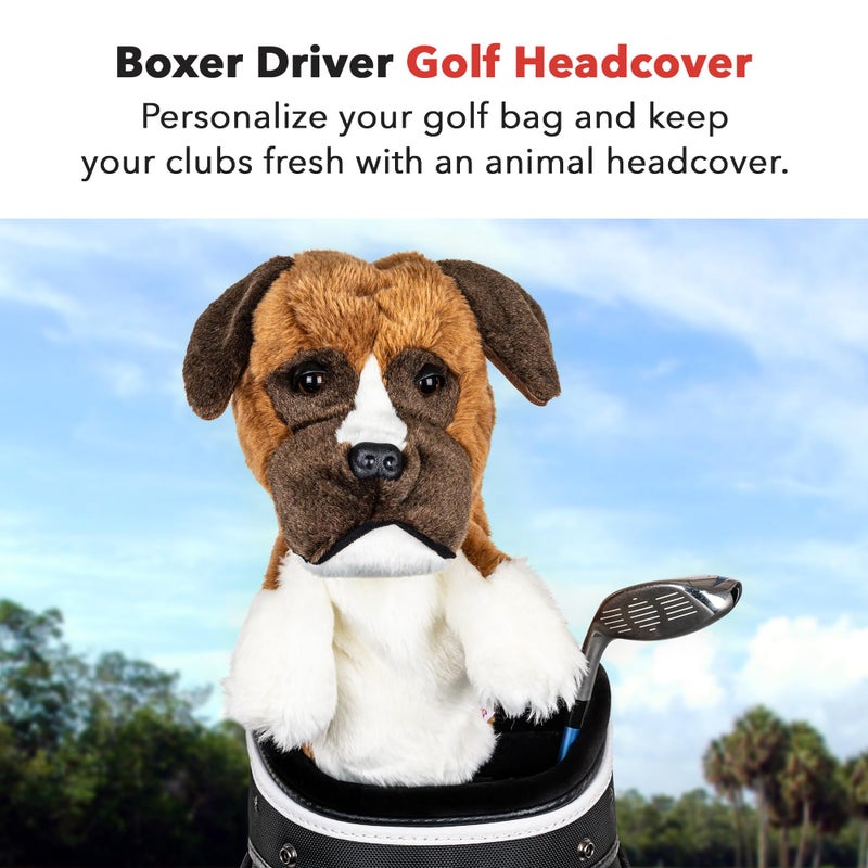 Daphne's Headcovers Boxer Driver Headcover | Premium Driver Headcovers | Funny Golf Club Covers | Stylish Protection for Your Clubs | Men's Golf Gear | Driver Headcover for Men and Women - Image 2
