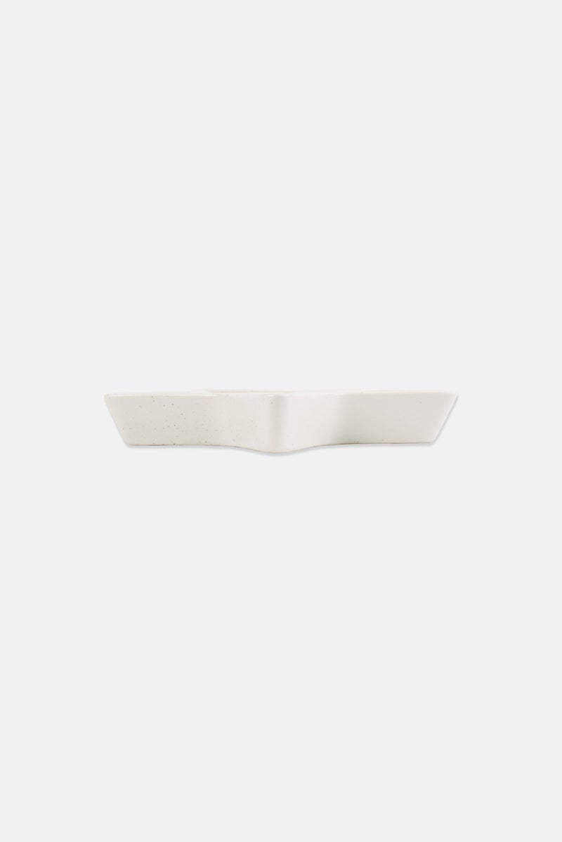 Muy Mucho Ceramic Star Shaped Tray, Off White - Image 3