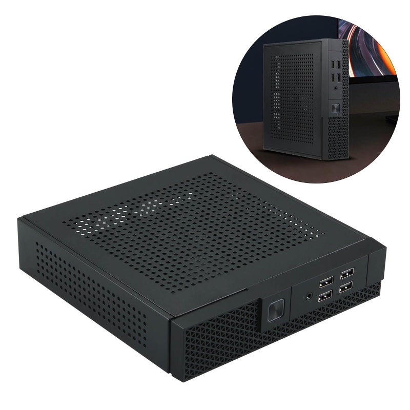 حالة الكمبيوتر الشخصي TX07 ITX HTPC للتحكم الصناعي مع 4 منافذ USB للاستخدام المكتبي والمنزلي - Image 3