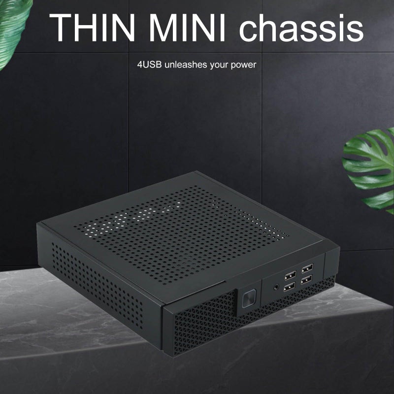حالة الكمبيوتر الشخصي TX07 ITX HTPC للتحكم الصناعي مع 4 منافذ USB للاستخدام المكتبي والمنزلي - Image 5