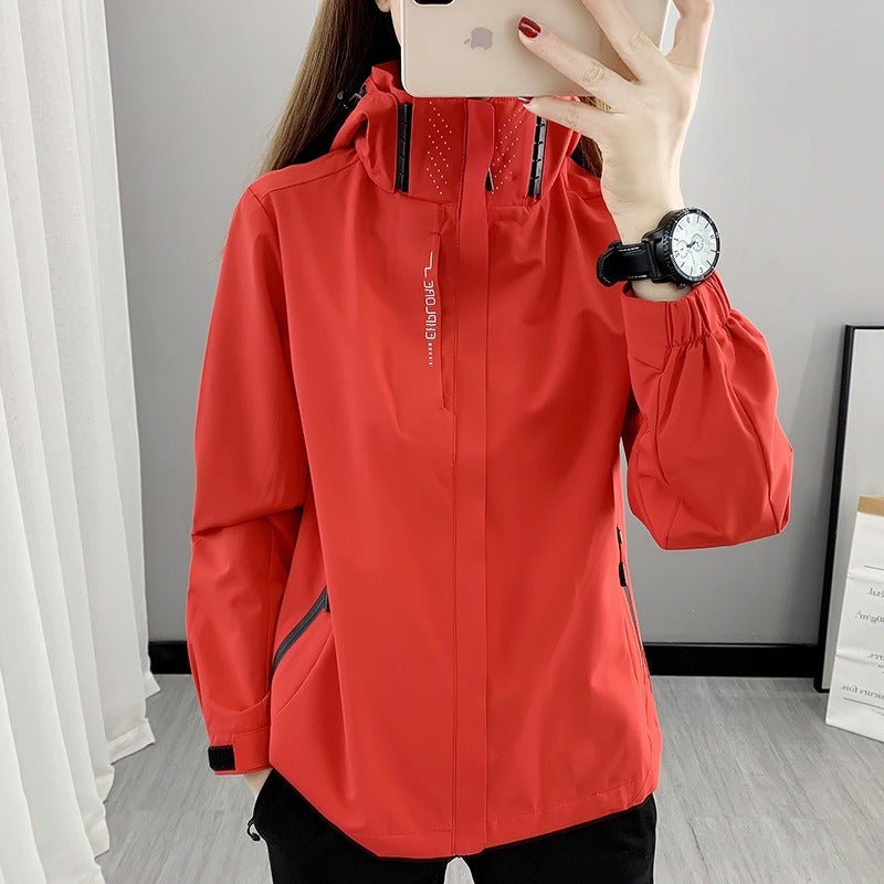 JSFN 2024 Outdoor Windbreaker Jacket for Men and Women - Lightweight, Waterproof, Breathable, Single Layer, with Hood, Custom Logo Available - Image 5