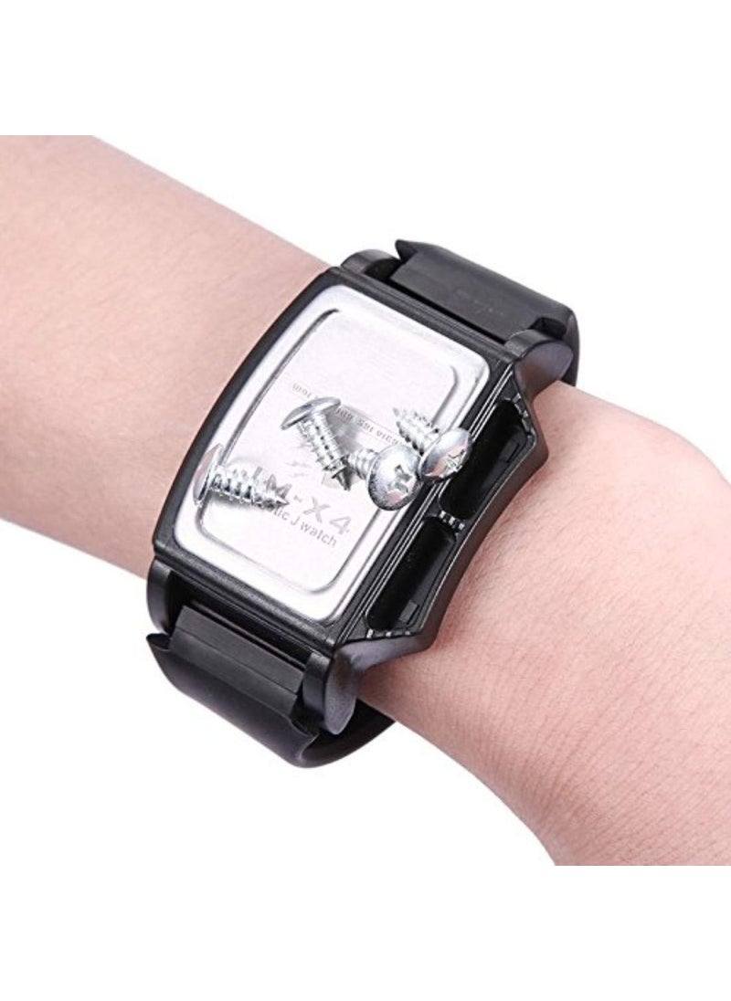 DIY Crafts DIY Crafts Auto Repair Magnetic Wristband for Holding Screws Nails Drill Bits Multicolour Pattern No 1 Wrist Band  - Image 2