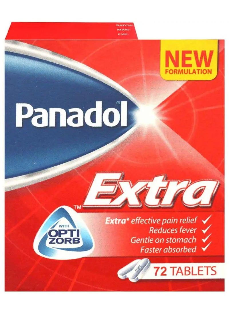 بانادول اكسترا اوبتيزورب أقراص 72 قرص