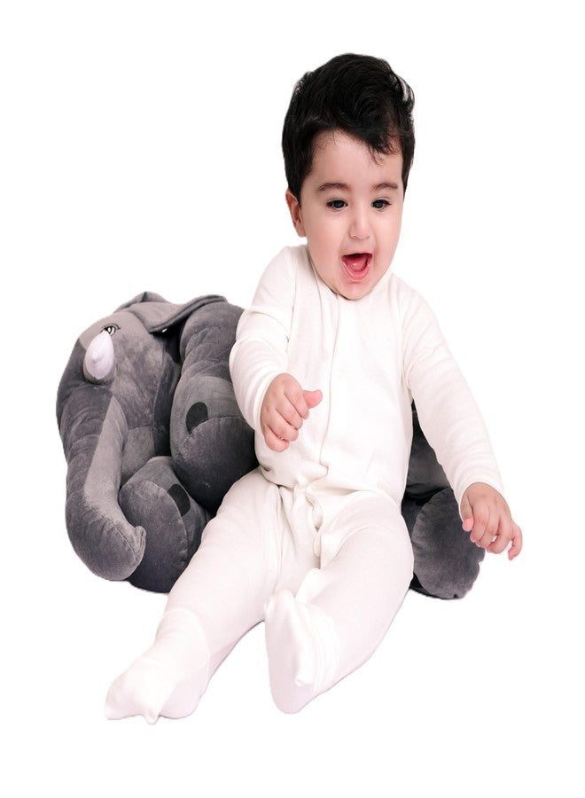 DearJoy Big Size Fibre Filled Stuffed Animal Elephant Soft Toy for Kids of Plush Hugging Soft Toy for Kids boy Girl Birthday Gift (60 cm, Grey Color, 1 Year Above) - Image 4