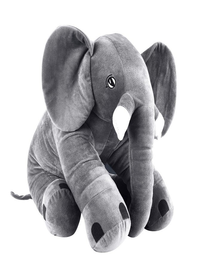 DearJoy Big Size Fibre Filled Stuffed Animal Elephant Soft Toy for Kids of Plush Hugging Soft Toy for Kids boy Girl Birthday Gift (60 cm, Grey Color, 1 Year Above) - Image 2