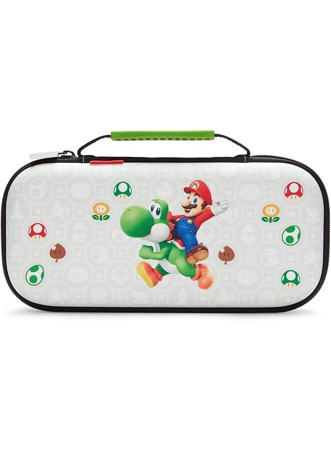PowerA Protection Case for Nintendo Switch 2 - Mario & Yoshi, Officially Licensed, Protective Storage, Holds up to 9 Game Cards and 2 microSD Express Cards, Integrated Play Stand | 81314 - Image 1