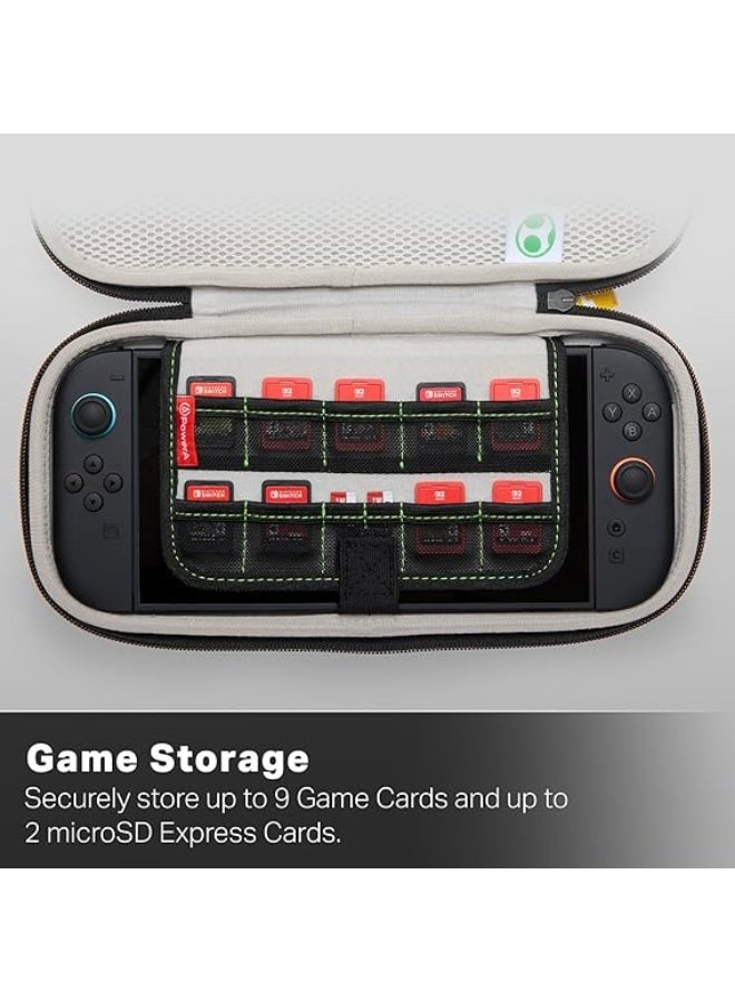 PowerA Protection Case for Nintendo Switch 2 - Mario & Yoshi, Officially Licensed, Protective Storage, Holds up to 9 Game Cards and 2 microSD Express Cards, Integrated Play Stand | 81314 - Image 4