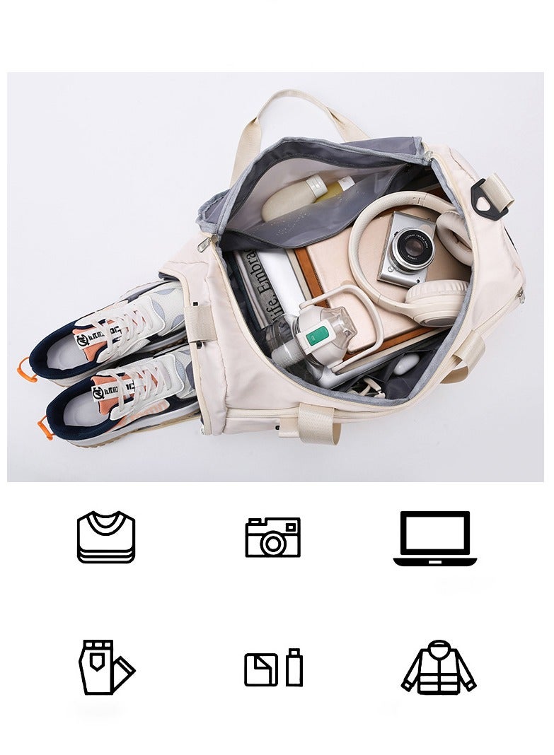 Hihonor Small Gym Bag for Wemon Men, Workout Sport Bag with Shop Compartment and Wet Pocket,Weekender Overnight Bag for Travel - Image 2