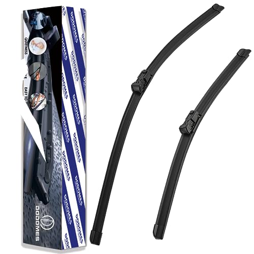 Dodomes 2 Wiper Blades OEM Quality Replacement For Chevy Traverse Malibu Gmc Acadia Saturn Aura Outlook Buick Enclave Vw Ti guan Original Equipment wipers factory Set 24"/21" (Set of 2) Top Lock 19mm - Image 1