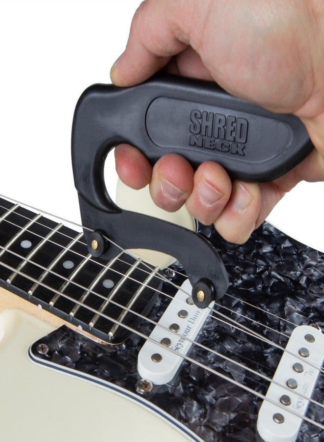 Shredneck Guitar String Stretcher, Ergonomic Handle with Roller Wheels, Black - Image 4