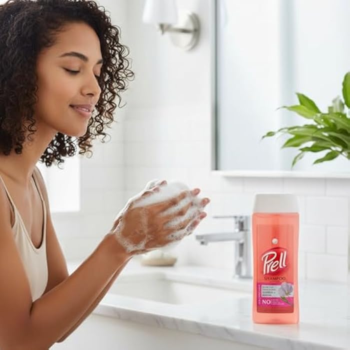 Prell Flaxseed & Keratin Shampoo – Color-Safe Strengthening Formula for Curly Hair Bounce, Shine & Frizz Control | 13.5 oz - Image 2