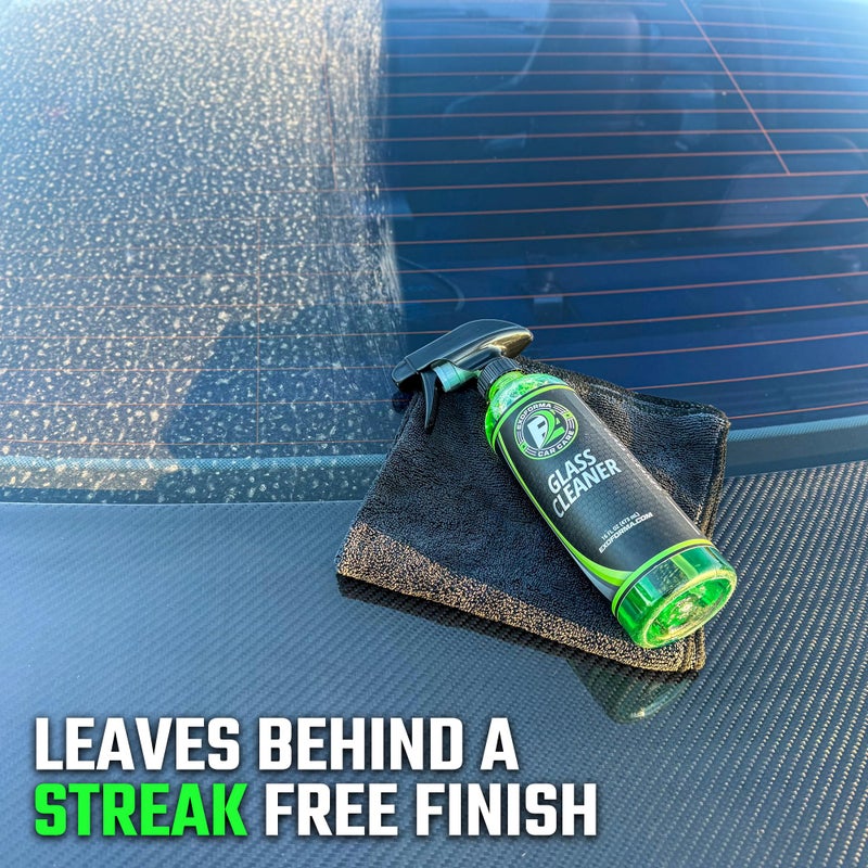 ExoForma Glass Cleaner - Streak Free Window & Glass Cleaner | Crystal Clear Finish | Safe On Window Tint, Nav Screes, Mirrors & More | 16 oz - Image 2