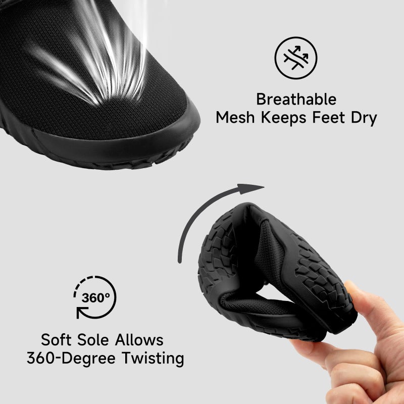 M MANUEKLEAR MANUEKLEAR Deadlift Shoe - Weight Lifting Shoes for Men Women - Weightlifting Squat Shoes Fitness Cross-Trainer Barefoot Gym Training Sneakers Obsidian Black - Image 5