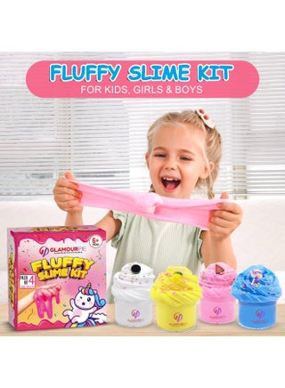 400ML Butter Slime Kit for Kids – Scented & Non-Sticky Cloud Slime with Charms – Soft, Glossy, and Stretchy DIY Toy for Girls & Boys – Fun Birthday Gift & Party Favor – 4 Pack 100ML Each - view 3