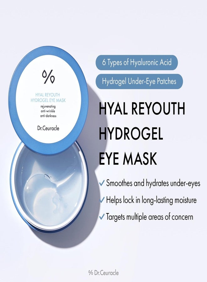 Dr. Ceuracle Dr.Ceuracle Hyal Reyouth Hydrogel Eye Mask Patch - Korean Under Eye Patches for Revitalizing, Wrinkle Care, Glowing, Firming Effect (60 Patches) - Image 3
