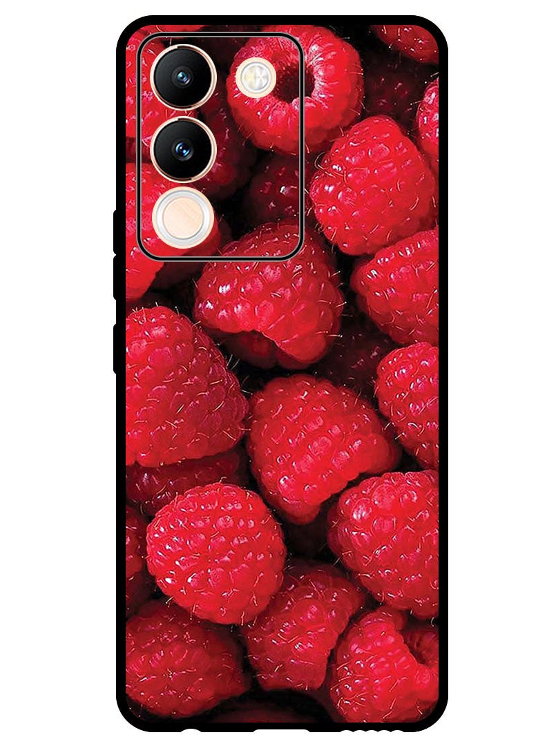Theodor Protective Case Anti Scratch Shock Proof Bumper Cover For Vivo Y200 Raspberries - Image 1