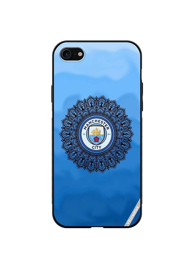 VR CREATIVE Protective Case Cover For Apple iPhone SE (2022) Man City Design Multicolour - Image 1