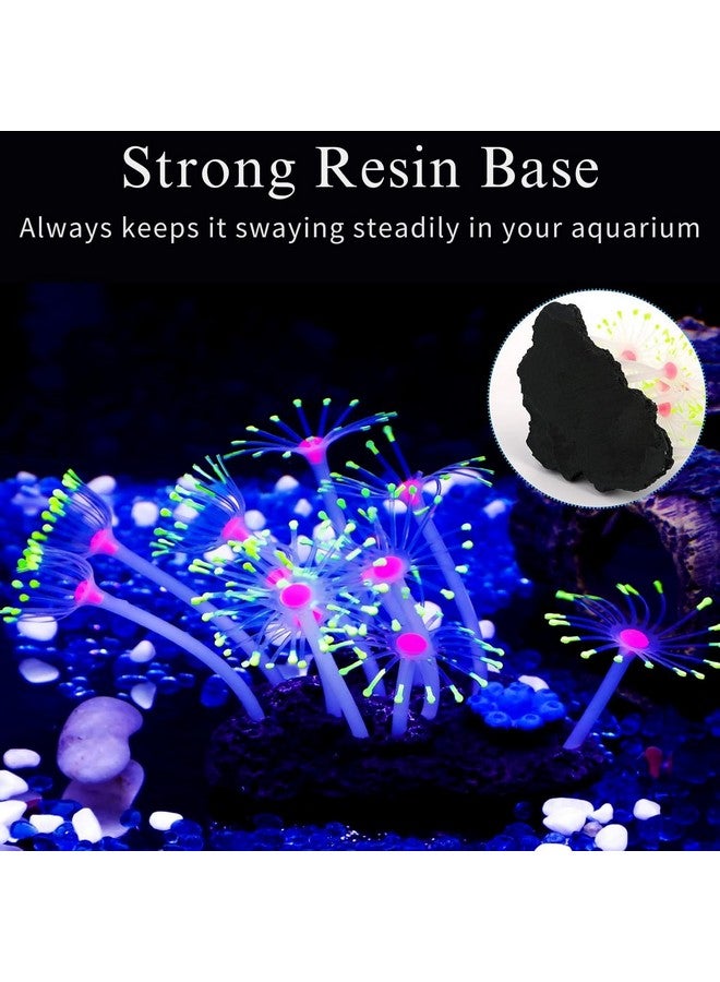 (Sh007 زينة مرجانية متوهجة من السيليكون الناعم، مرجان صناعي مائي متوهج لتزيين حوض السمك | ديكور ساحر لحوض السمك (لون عشوائي) من Petzlifeworld - Image 2