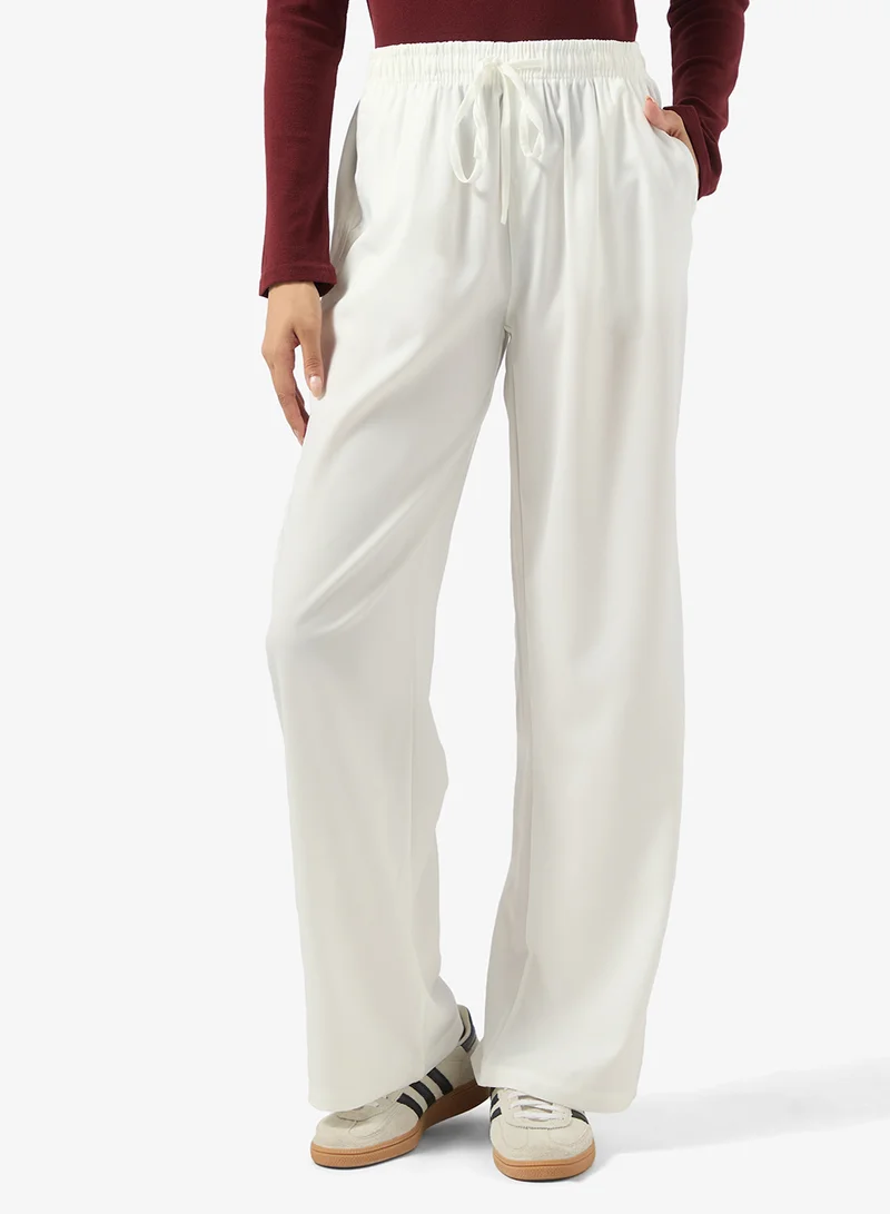 جينجر Pullon Linen Blend Pants