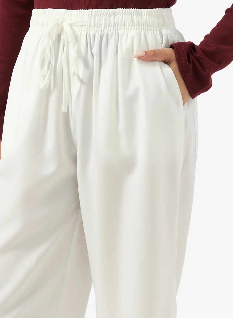 Ginger Pullon Linen Blend Pants