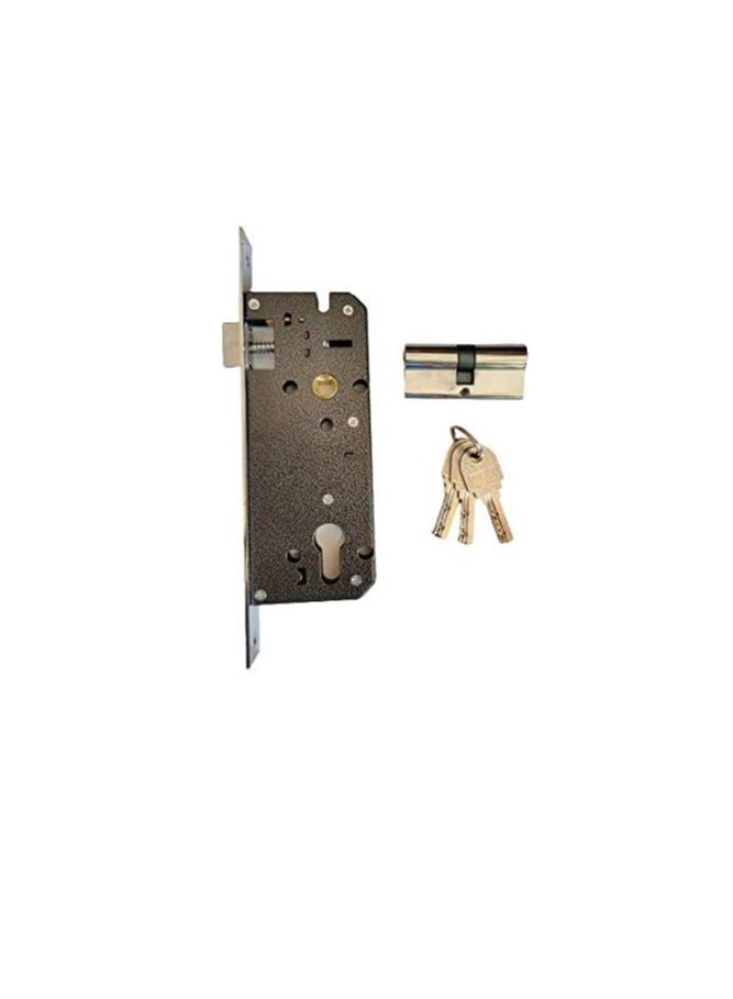 Door Handle full set with cylinder and lock body  - Image 3