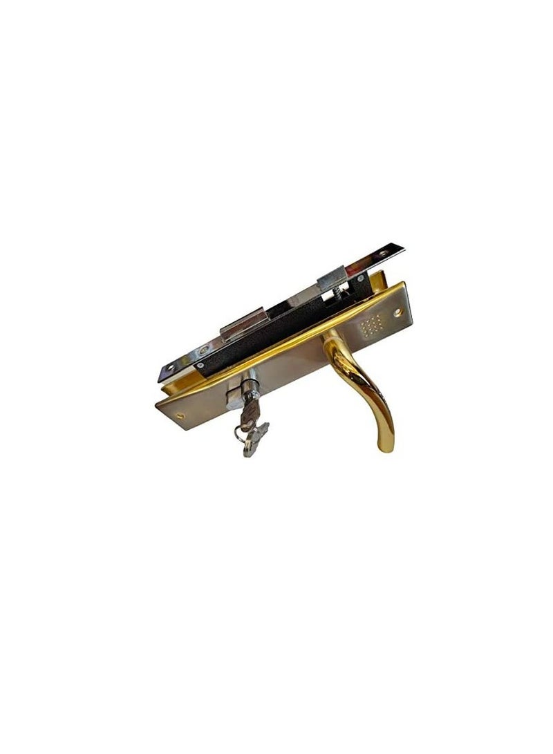 Door Handle full set with cylinder and lock body  - Image 1