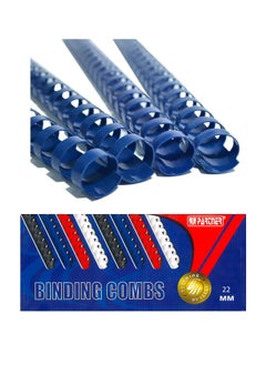 50-Piece Binding Combs 22mm Blue