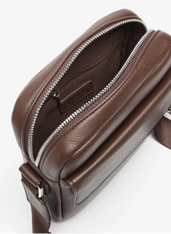 DUCHINI Duchini Plain Crossbody Bag with Adjustable Strap and Zip Closure