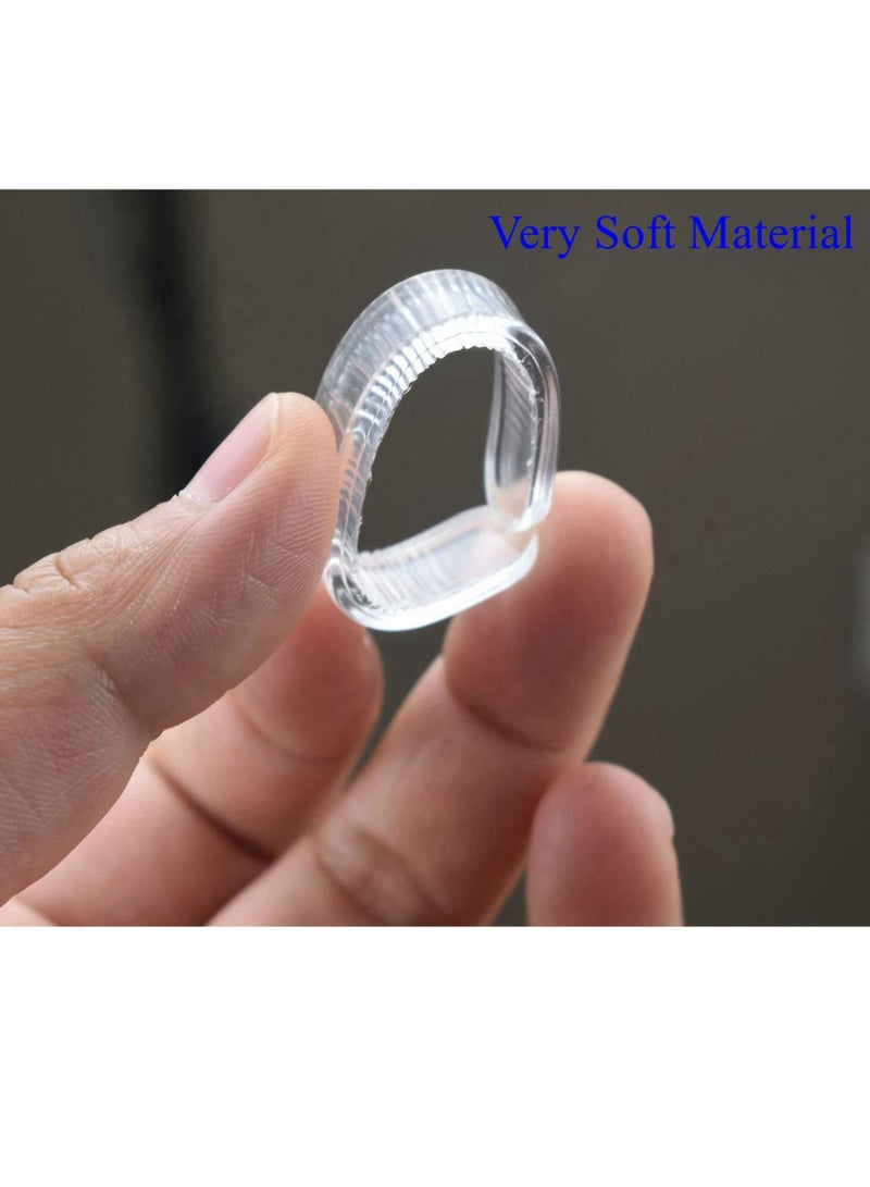 Cabinet Door Bumpers Clear, Glass Table Top Anti Slip Pads, Self Adhesive Backing Bumpers, Rubber Bumper Strip for Chairs to Protect Walls, Sliding Door Bumpers 20Indivual - Image 2