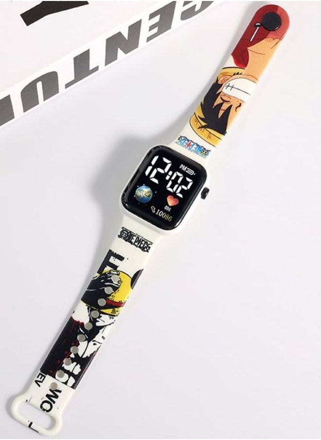 JUNYOUK - Kids' Water Resistant Silicone Digital Watch 4PCS - Image 1