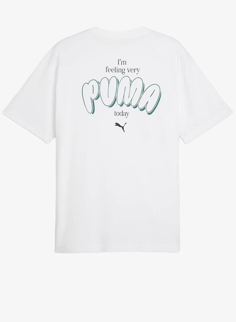 PUMA  Bubble Font Graphic T-Shirt for Men | Best Price UAE