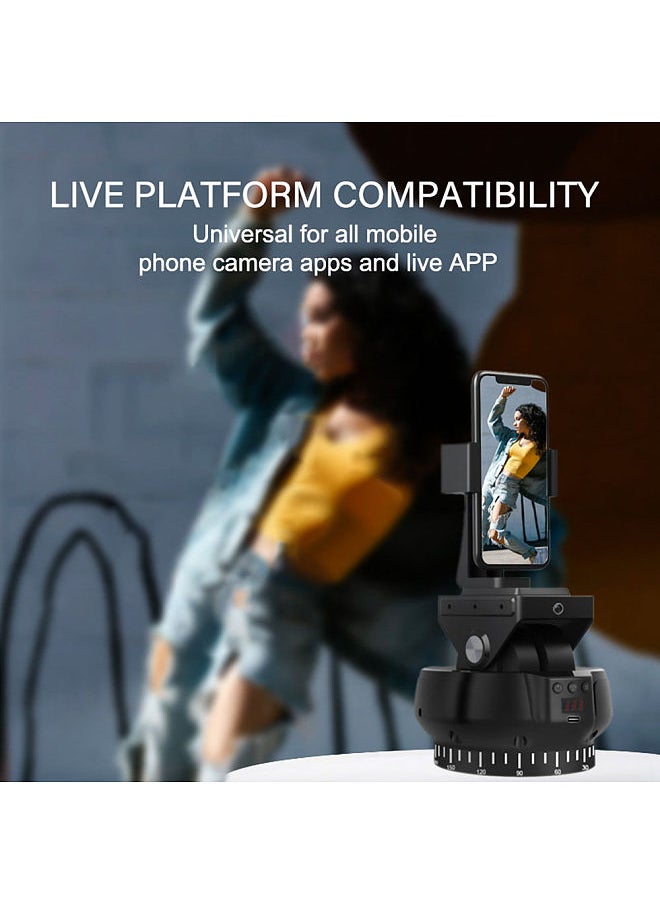 ANDOER - YT1200 Face Motorized Pan Tilt Head 2-axis Panoramic Head AI Smart Face Tracking 360° Rotation Panoramic Tripod Head Wireless Remote Control 9 Levels Adjustable Speed 1kg Load Capacity - Image 1