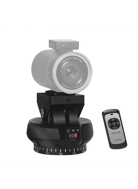 YT1200 Face Motorized Pan Tilt Head 2-axis Panoramic Head AI Smart Face Tracking 360° Rotation Panoramic Tripod Head Wireless Remote Control 9 Levels Adjustable Speed 1kg Load Capacity