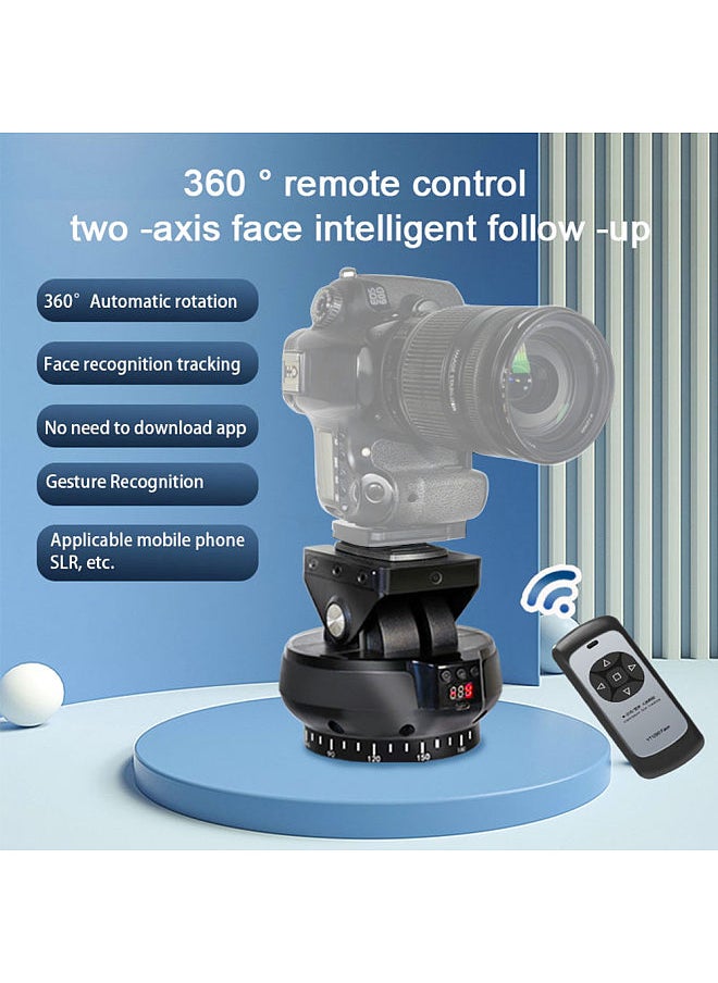 ANDOER - YT1200 Face Motorized Pan Tilt Head 2-axis Panoramic Head AI Smart Face Tracking 360° Rotation Panoramic Tripod Head Wireless Remote Control 9 Levels Adjustable Speed 1kg Load Capacity - Image 1
