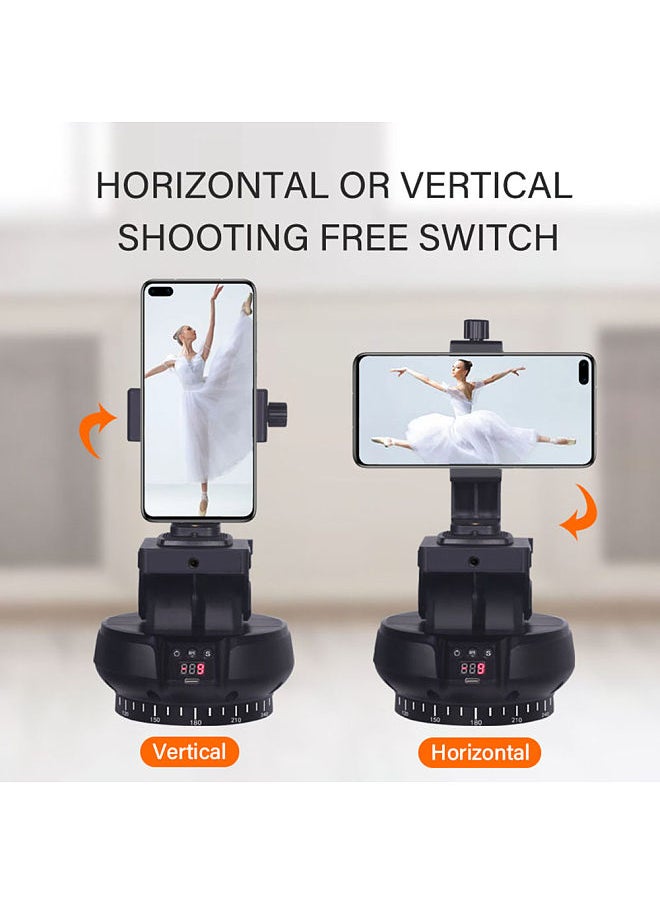 ANDOER - YT1200 Face Motorized Pan Tilt Head 2-axis Panoramic Head AI Smart Face Tracking 360° Rotation Panoramic Tripod Head Wireless Remote Control 9 Levels Adjustable Speed 1kg Load Capacity - Image 1
