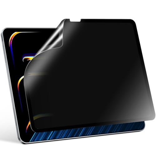 PYS Privacy Screen Protector for iPad Air 11 Inch M3 2025 & M2 2024, iPad Air 6th Gen Privacy Screen, 30-Degree Privacy Filter, Nano Reusable & Removable, Matte Finish, Anti-Scratch, Easy Installation - Image 1