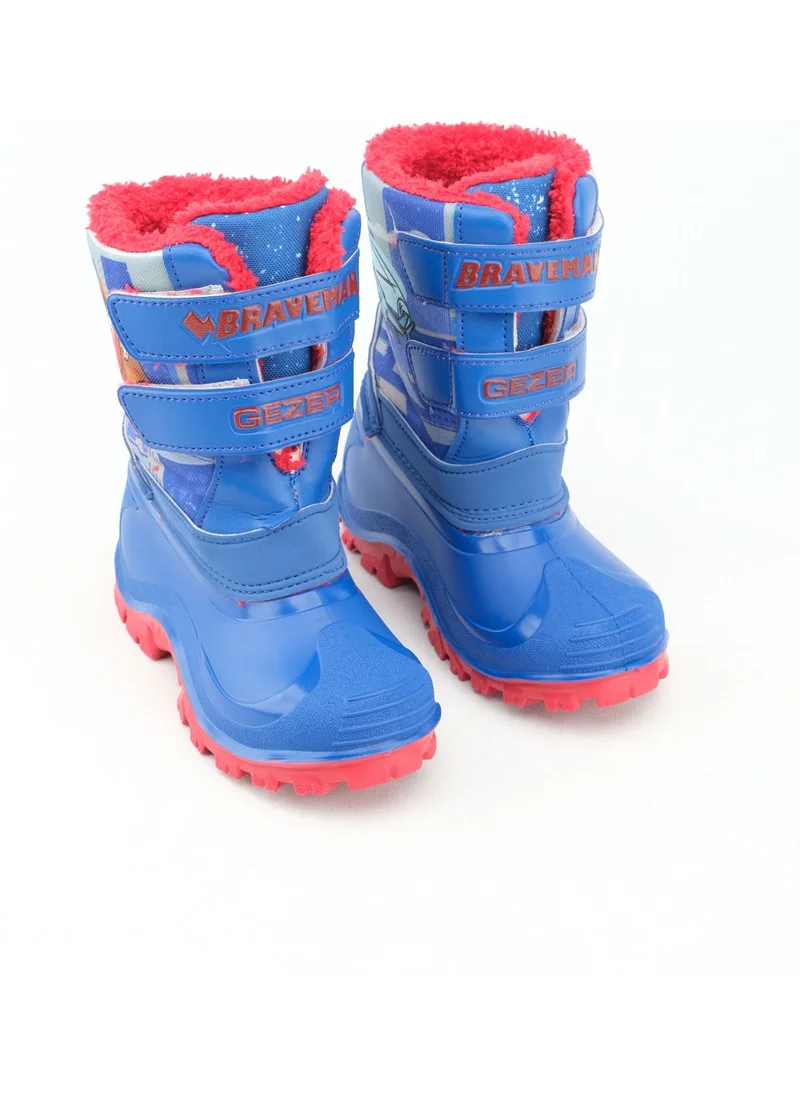 Gezer Winter Boy's Plush Inner Velcro Adjustable Waterproof Braveman Snow Boots