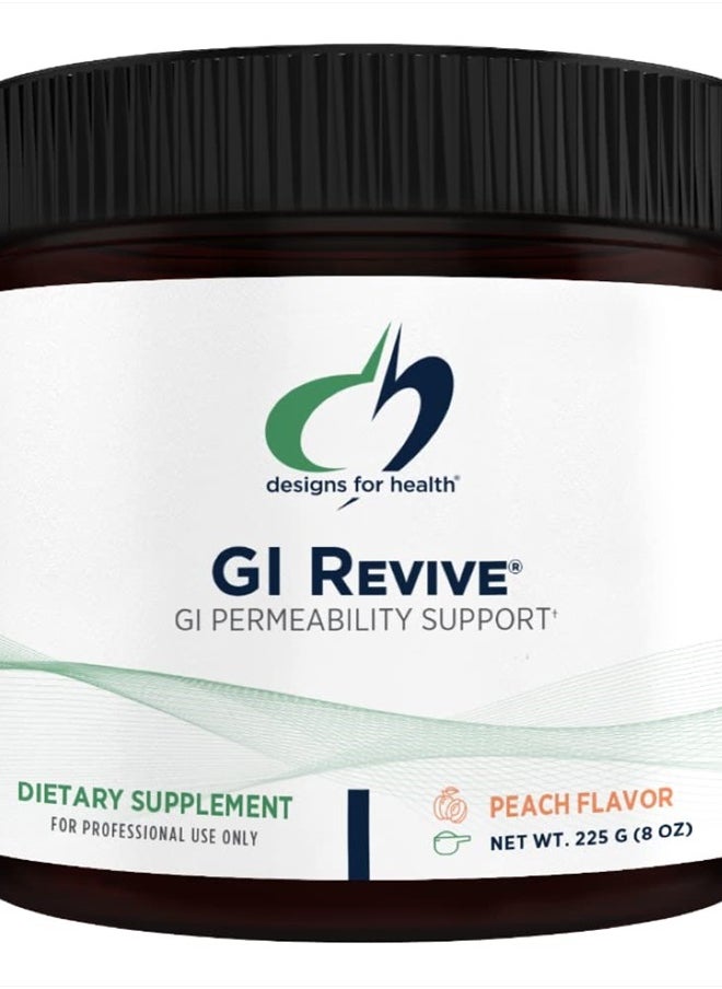 designs for health - GI Revive Gut Health Powder - L Glutamine & Citrus Pectin for Digestive Health + Slippery Elm, Marshmallow Root & Cat's Claw for Healthy Intestinal Function (28 Servings) - Image 1