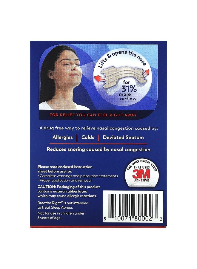 Breathe Right, Nasal Strips, Extra Strength, Tan, 26 Strips (Packaging may vary) - Image 2