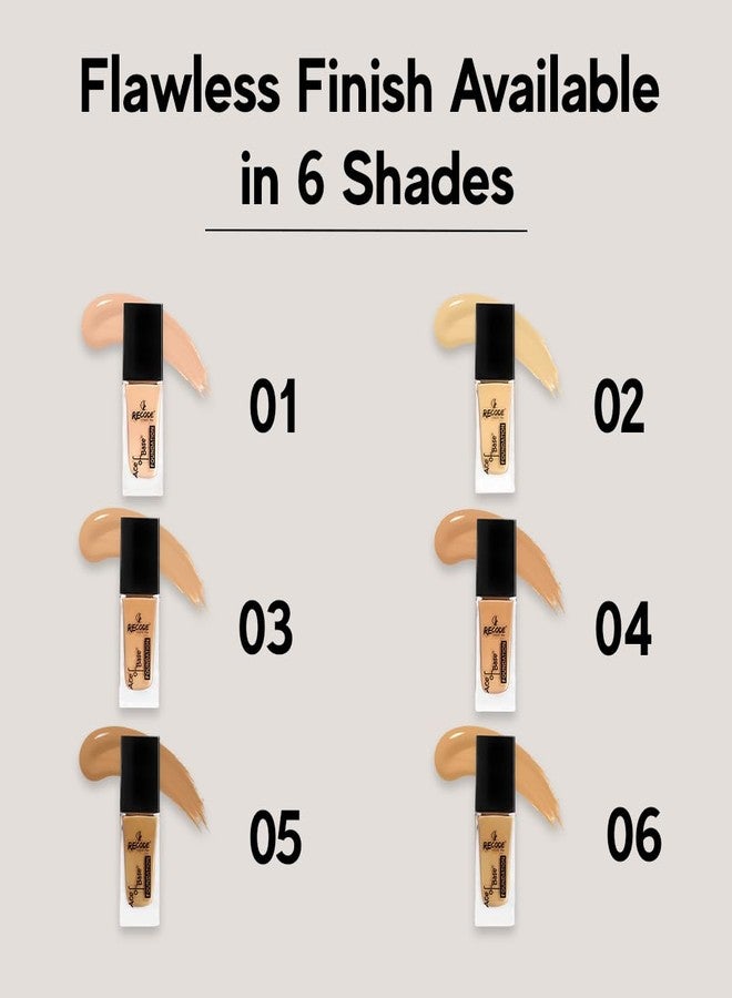 Recode Ace of Base Foundation 30ml |Baghnagar Shade 01| Luminious Matte Finish | Lightweight | Long-Lasting | Waterproof | High Coverage (Baghnagar) - Image 5