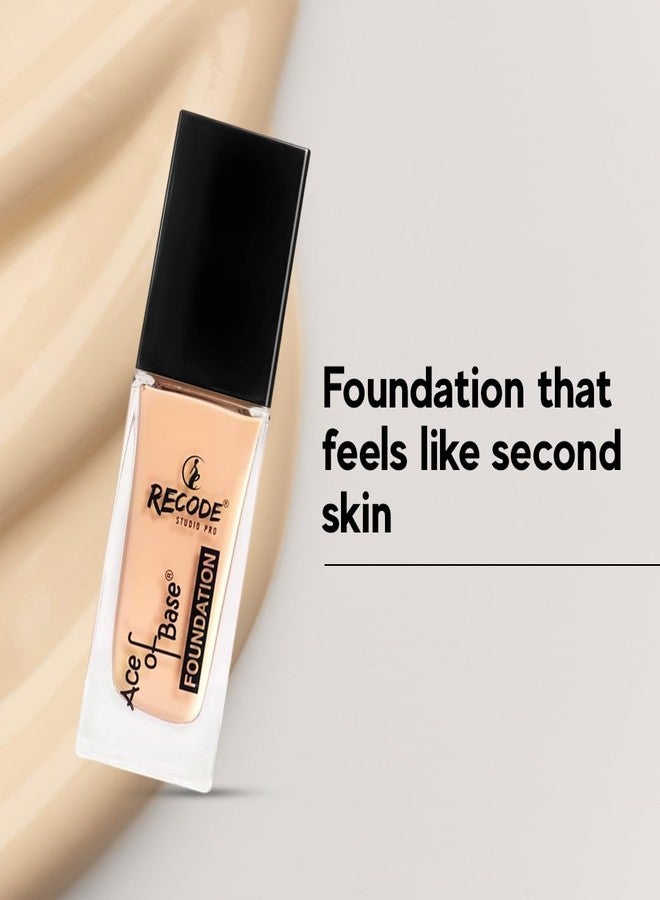 Recode Ace of Base Foundation 30ml |Baghnagar Shade 01| Luminious Matte Finish | Lightweight | Long-Lasting | Waterproof | High Coverage (Baghnagar) - Image 2